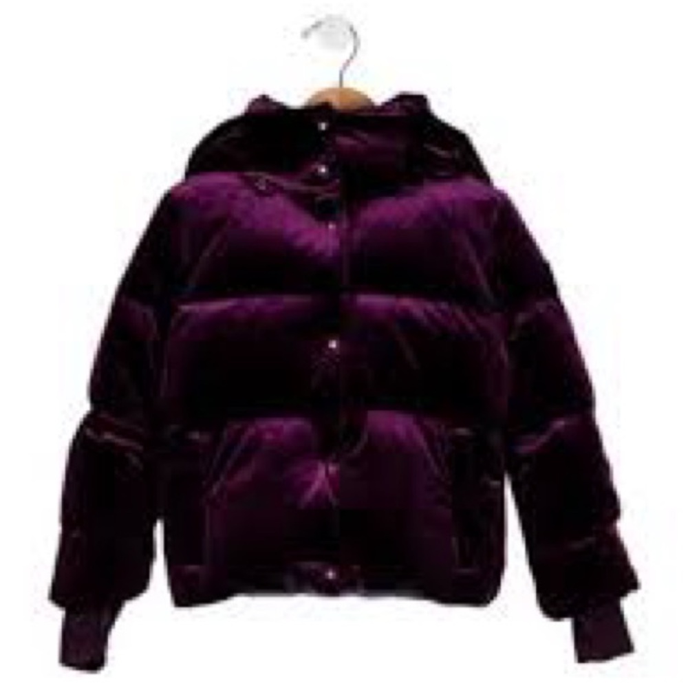 SAM. Puffer- GORGEOUS velvet purple! Girls sz 14